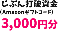 じぶん打破資金（Amazonギフトコード）3,000円分